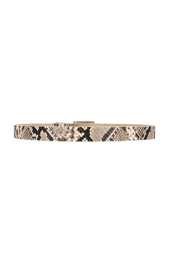 view 2 of 3 Modern Belt in Snake & Silver