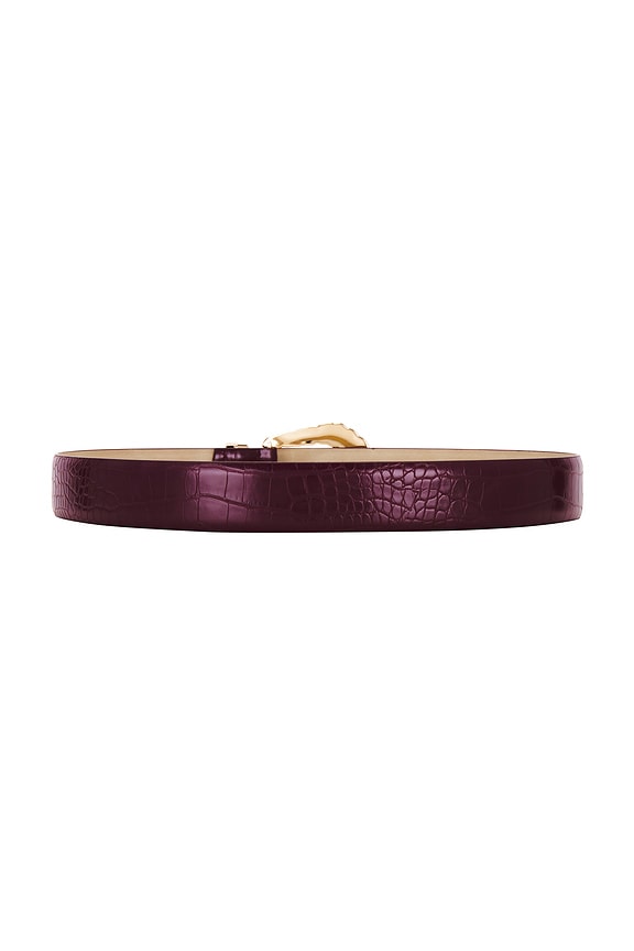 view 2 of 3 CINTURÓN MODERN RODEO in Burgundy & Gold