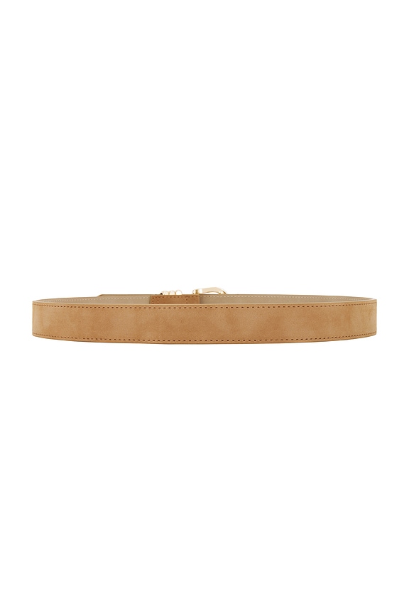 view 2 of 3 CEINTURE POLISHED in Tan Suede & Gold