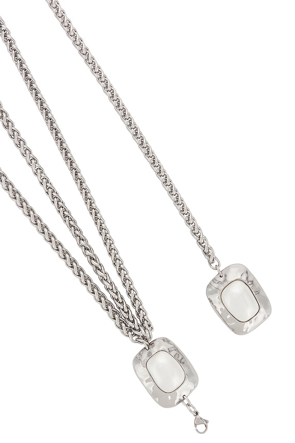 view 2 of 2 Giovanna Belt in Pearl & Silver