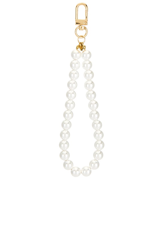 view 2 of 5 Pearl Key Chain in Gold