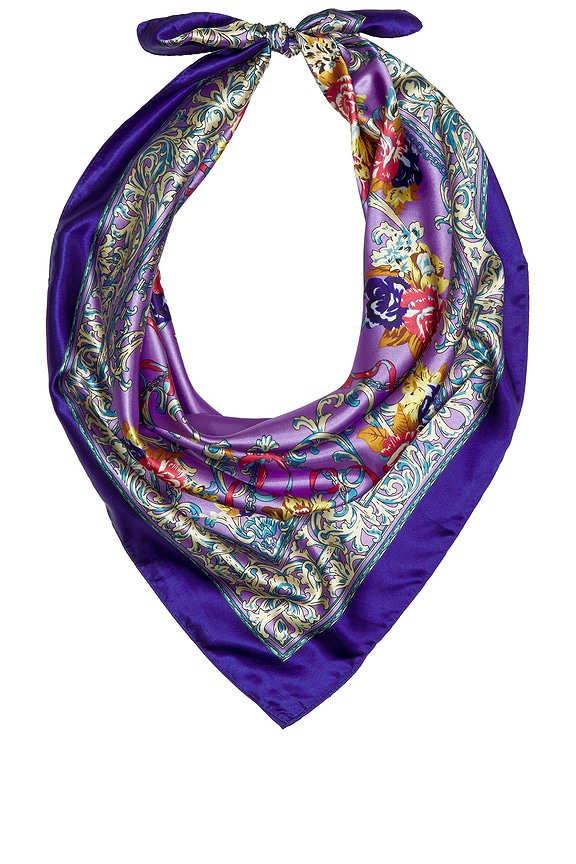 view 1 of 3 ÉCHARPE BIBI in Rust, Yellow & Purple