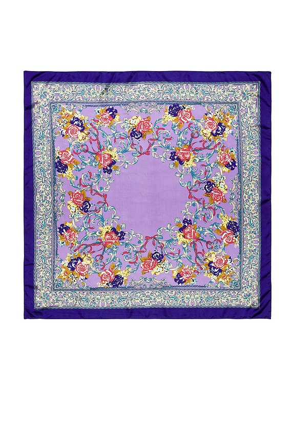 view 2 of 3 ÉCHARPE BIBI in Rust, Yellow & Purple