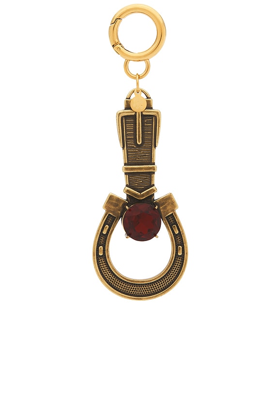 view 1 of 5 Horseshoe Keychain in Gold