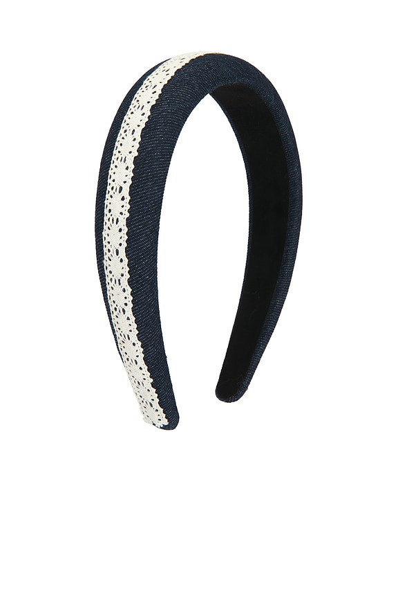 view 2 of 3 X Scott King Hair Gigi Thick Headband in Dark Denim