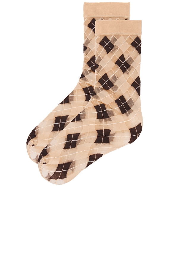 view 2 of 4 Constance Socks in Brown