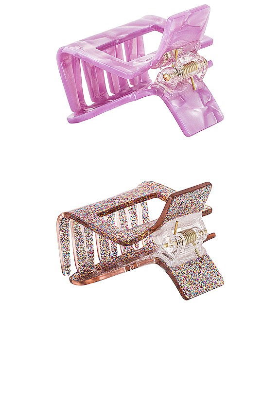 view 2 of 2 Claw Clip Set in Stardust & Turn On