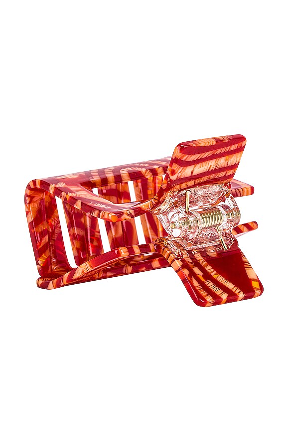 view 2 of 2 Claw Clip in Red Hot