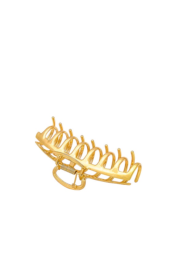 view 2 of 2 Large Claw Clip in Gold