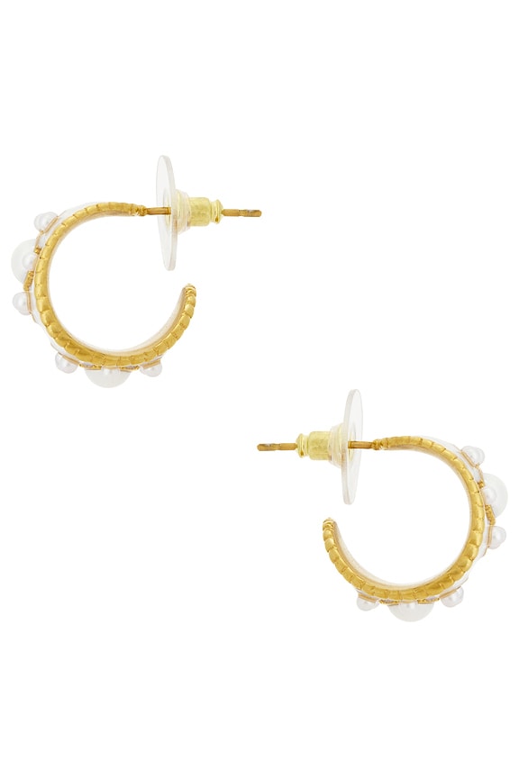 view 2 of 2 Daisy Earrings in Waterproof & Gold