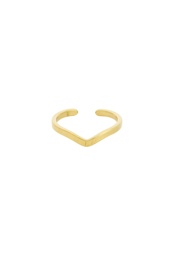 view 1 of 3 Isla Toe Ring in Waterproof & Gold