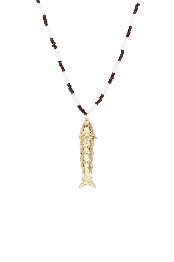 view 2 of 3 Bait Necklace in Brown