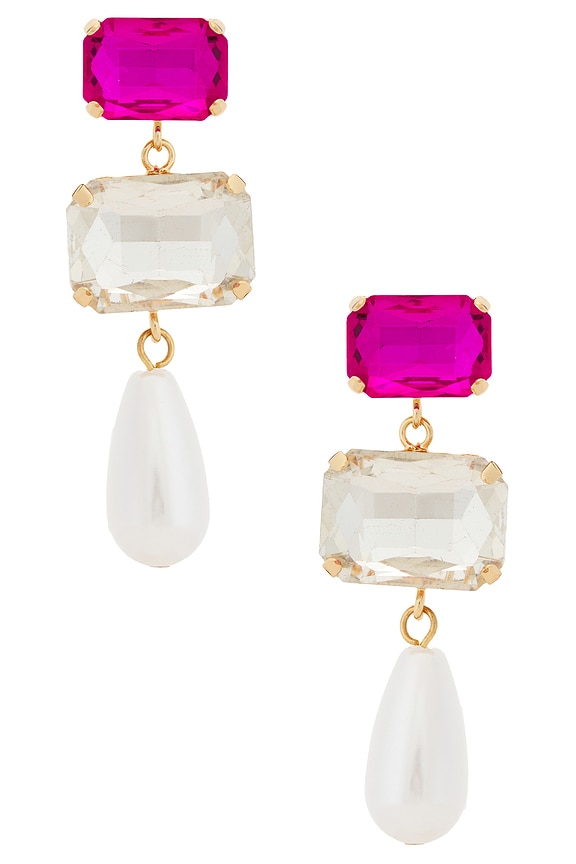 view 1 of 2 PENDIENTES LARGOS ALEXIS in Magenta