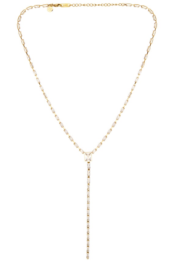 view 1 of 2 COLLIER LASSO BAGUETE in Waterproof & Gold