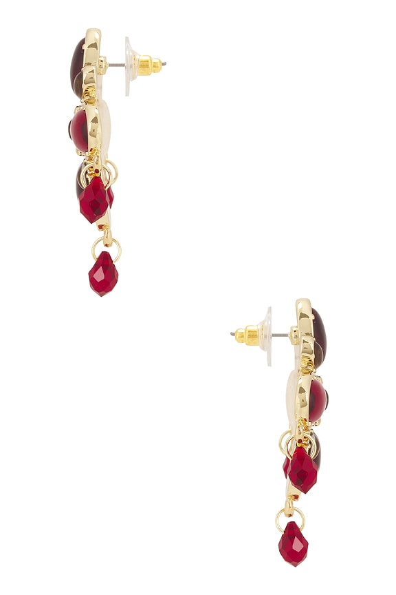 view 2 of 2 Ember Earrings in Gold & Red