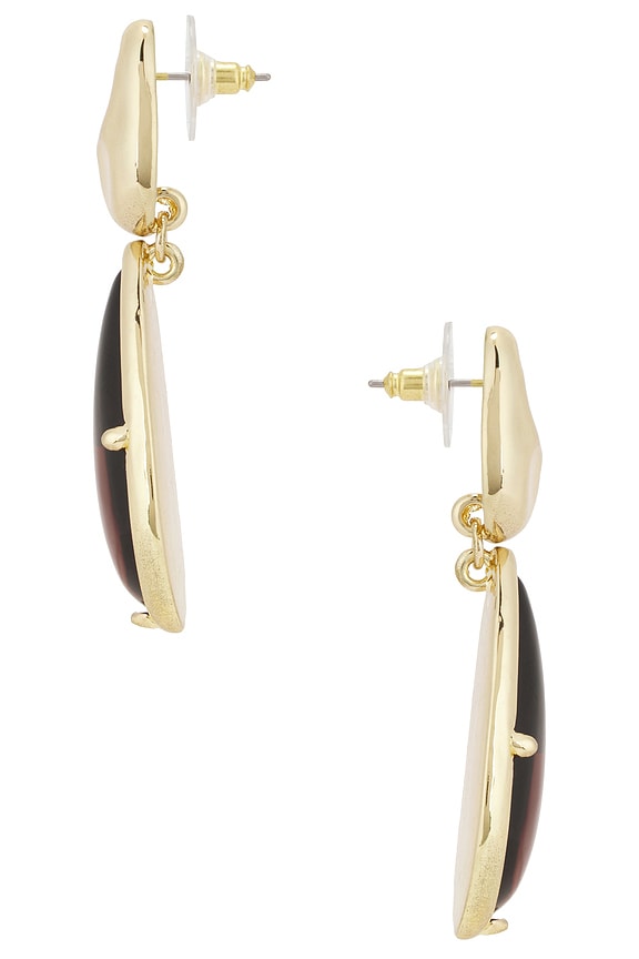 view 2 of 2 Solstice Earrings in Gold & Brown