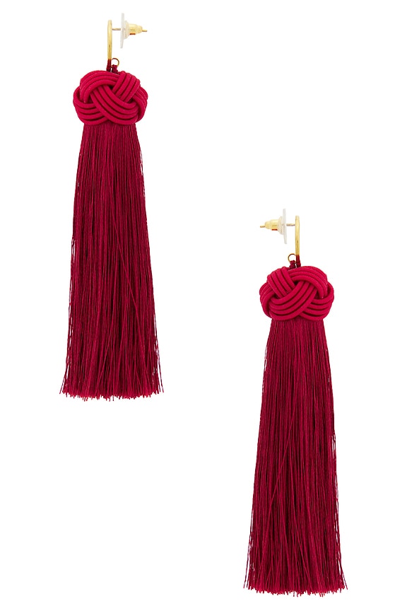 view 2 of 2 Rylie Earrings in Gold & Red
