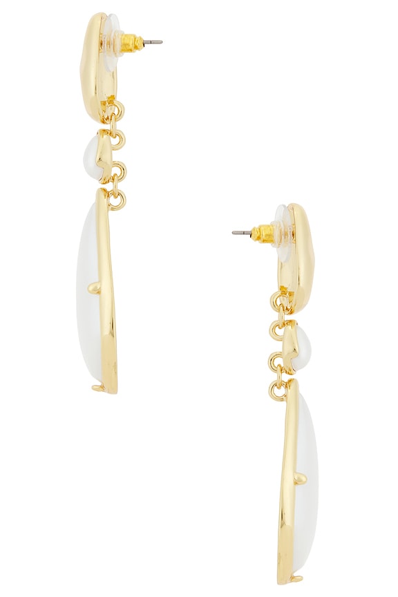 view 2 of 2 Saffron Earrings in Gold & Pearl