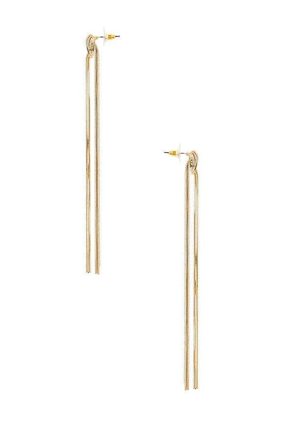 view 2 of 2 Tied Up Earrings in Gold