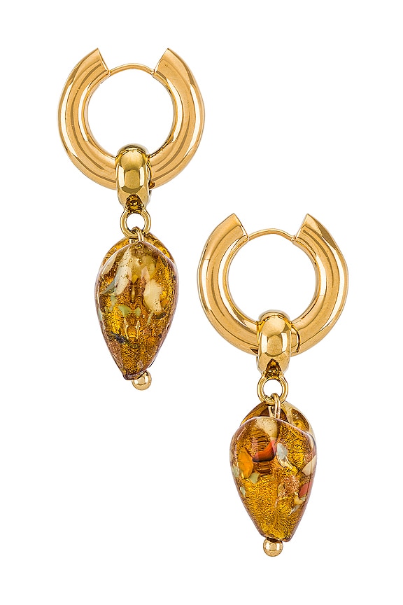 view 2 of 2 PENDIENTES GLOW UP in Gold