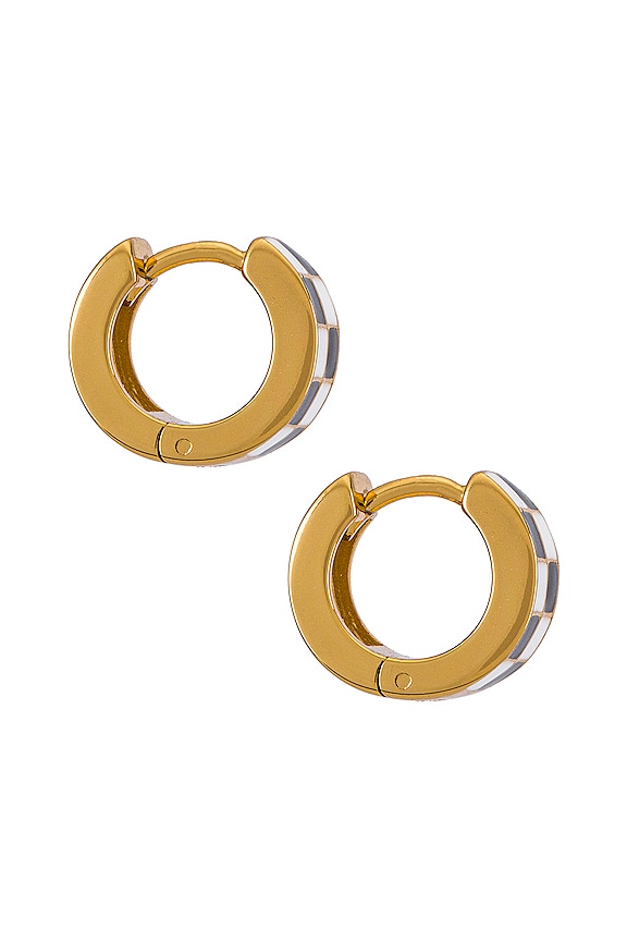 view 2 of 2 Checkered Huggies in Black & White