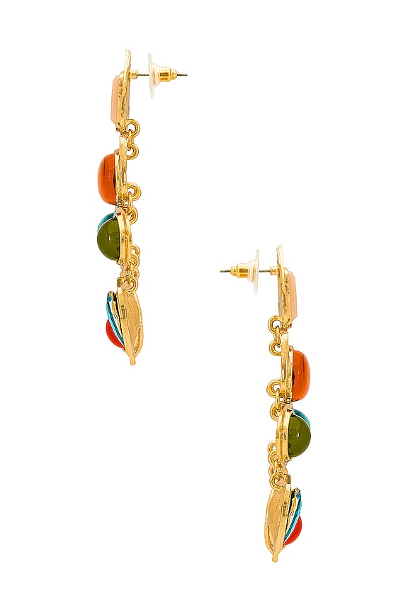view 2 of 2 Multi Stone Earrings in Sunset