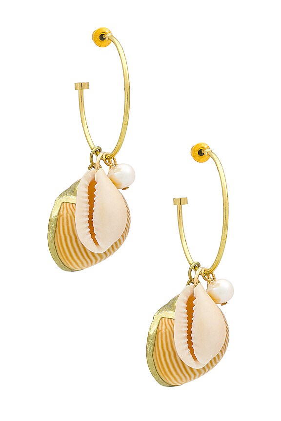 view 1 of 3 PENDIENTES PLAYA in Gold