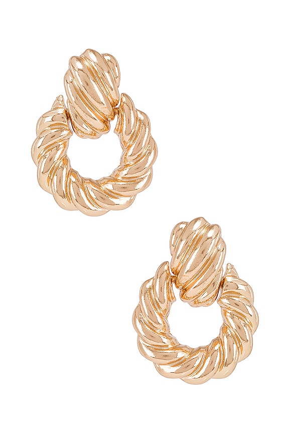 view 1 of 2 PENDIENTES MIDAS in Gold