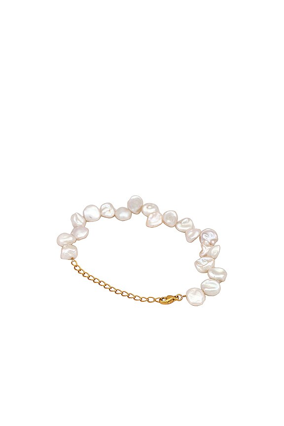 view 2 of 2 Freshwater Pearl Bracelet in Gold