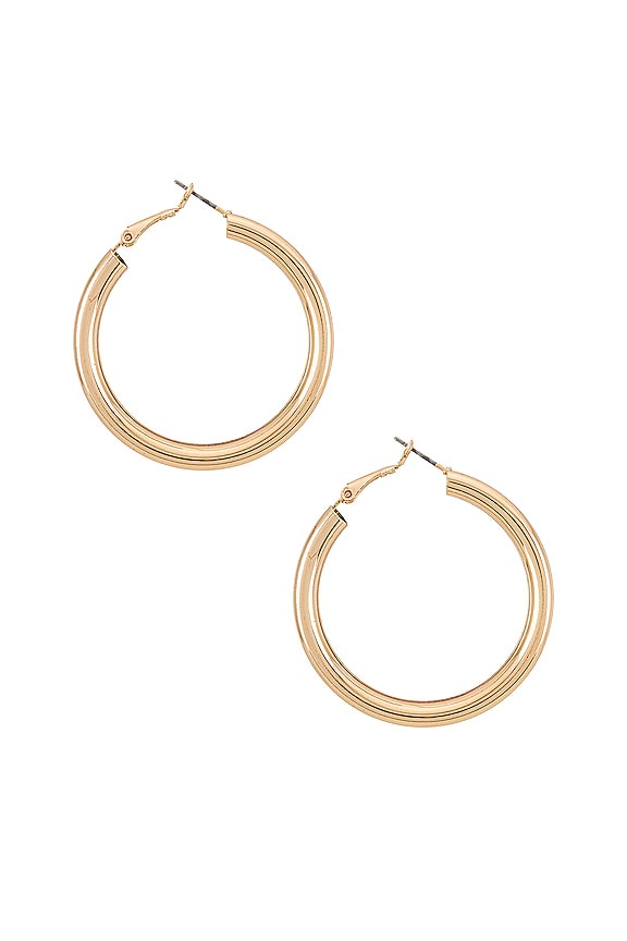 view 2 of 3 Gretchen Hoops in Gold