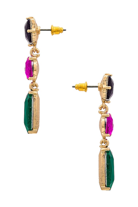 view 2 of 2 BOUCLES D'OREILLES ALLIE in Emerald