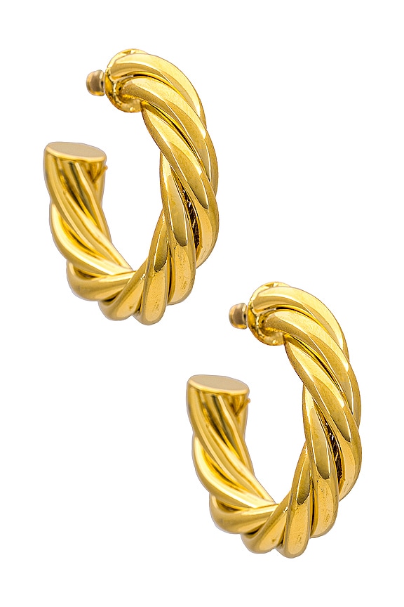 view 1 of 3 Hudson Hoops in Gold