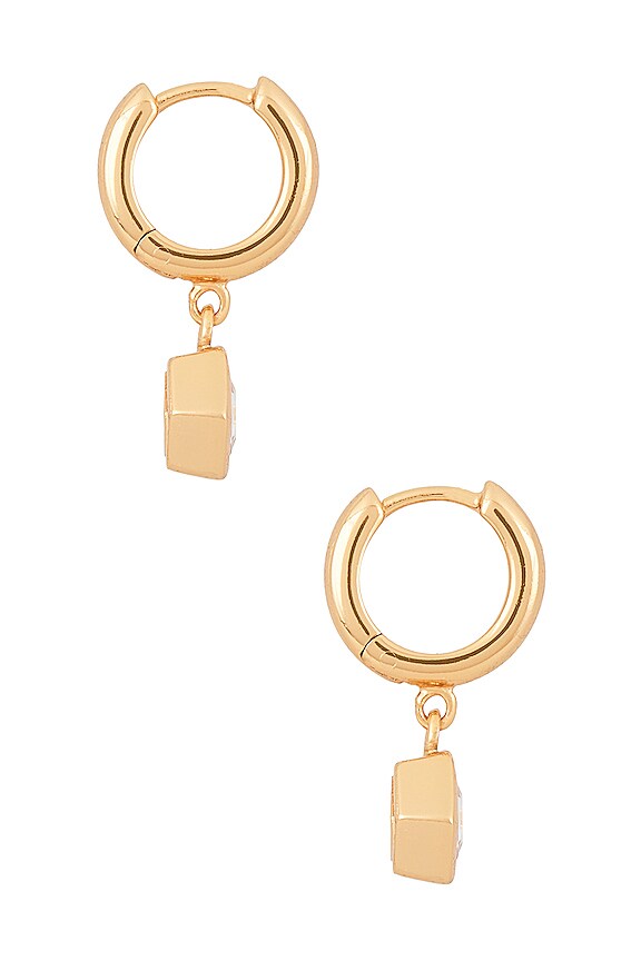 view 2 of 3 BOUCLES D'OREILLES HONEYCOMB in Gold