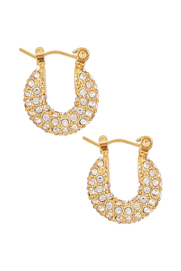 view 2 of 3 PENDIENTE TWEED in Gold