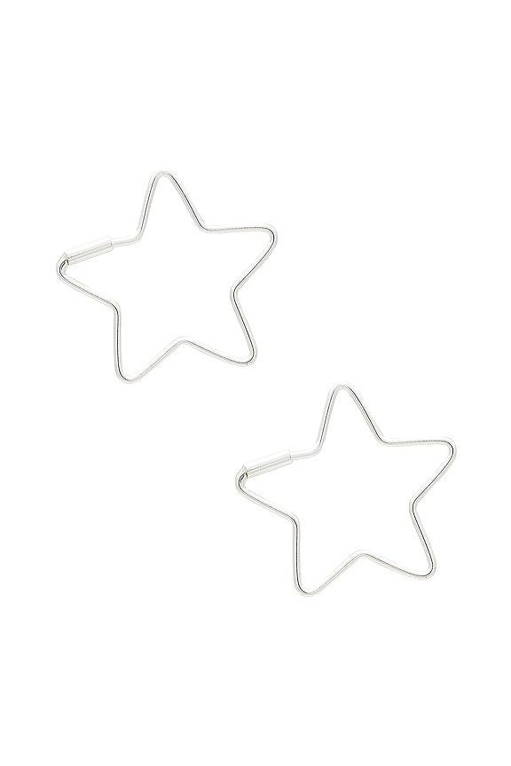 view 2 of 2 PENDIENTE STARGIRL in Silver