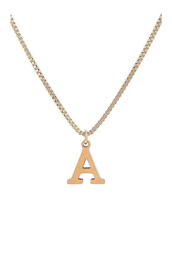 view 2 of 2 LETTER ネックレス in Gold