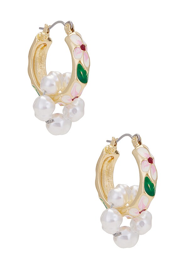 view 2 of 3 BOUCLES D'OREILLES BAROQUE in Pink