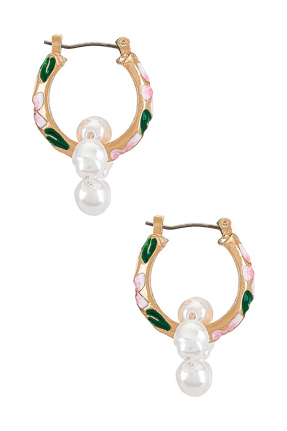 view 2 of 3 Baroque Earring in Gold