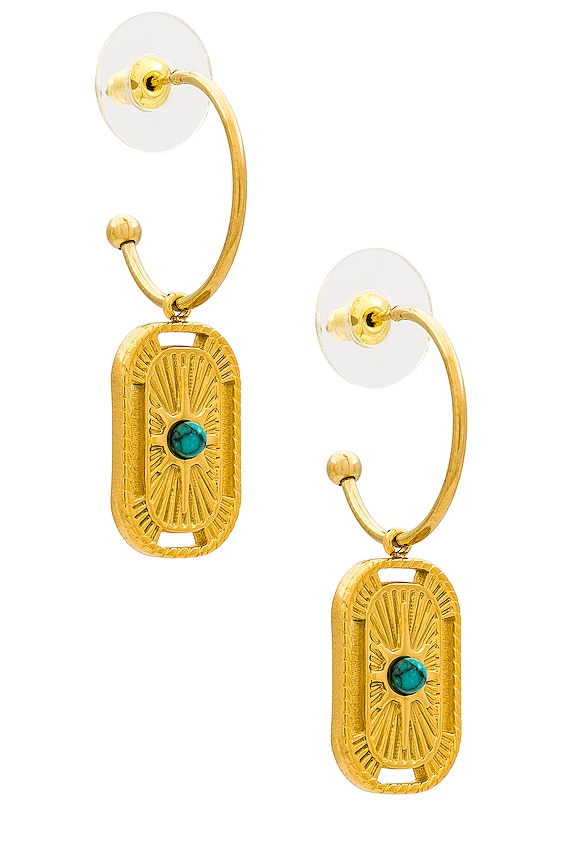 view 1 of 2 BOUCLES D'OREILLES CABRA in Gold