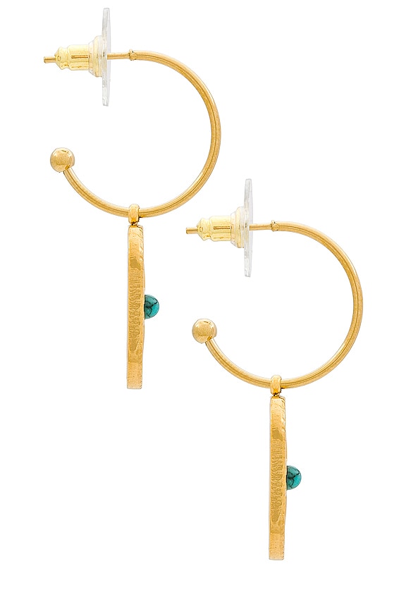 view 2 of 2 BOUCLES D'OREILLES CABRA in Gold