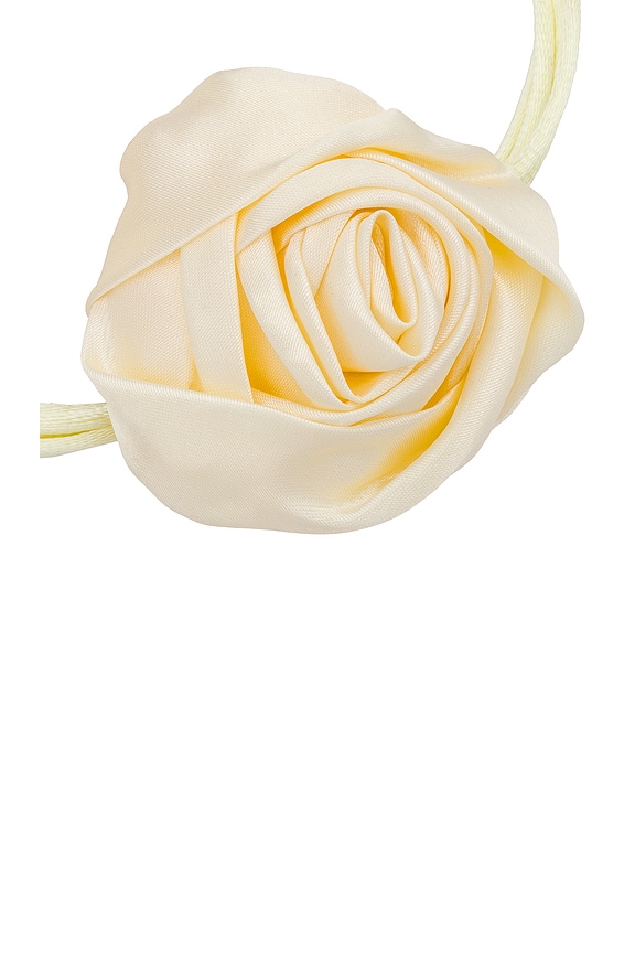 view 2 of 2 ROSETTE 타이 목걸이 in Cream