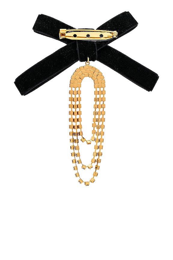 view 2 of 2 GLITZ BOW ブローチ in Gold