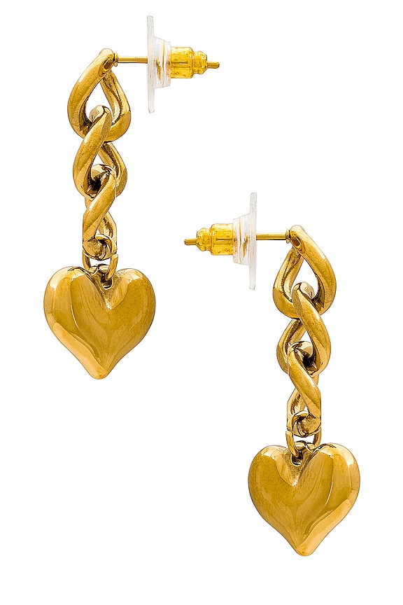 view 2 of 2 PENDIENTES ROMANTIC in Gold