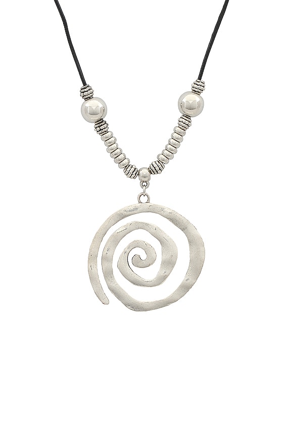 view 2 of 2 Swirl Necklace in Silver