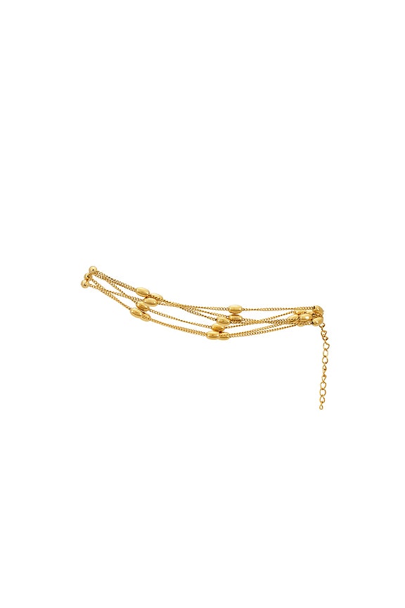 view 2 of 2 Hugh Anklet in Gold