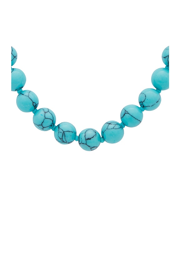 view 2 of 2 Beaded Necklace in Turquoise