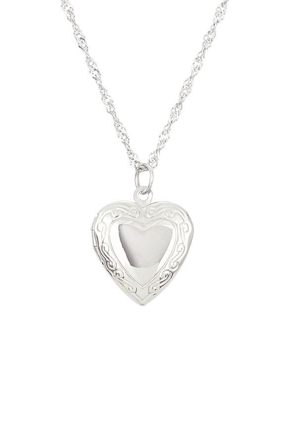 view 2 of 3 Locket Necklace in Silver