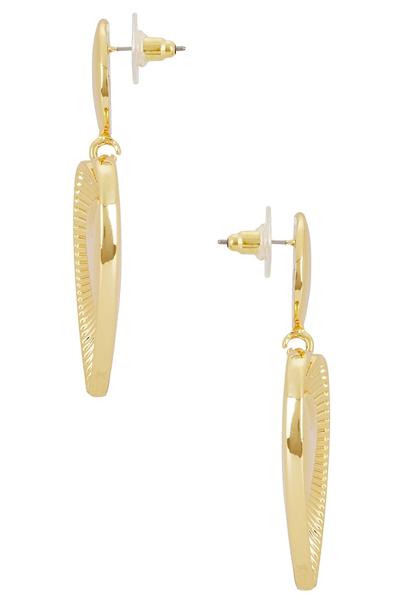 view 2 of 2 PENDIENTES ANNA in Gold