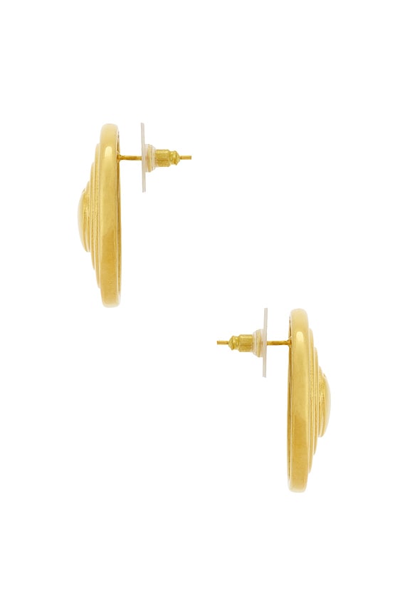 view 2 of 2 Sun Disc Earrings in Gold