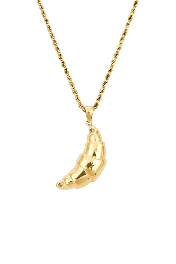 view 2 of 2 Croissant Necklace in Gold